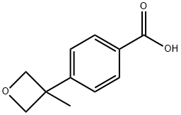 4-(3-甲基-氧杂环丁烷-3-基)苯甲酸 结构式