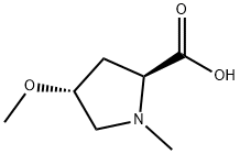 L-Proline, 4-methoxy-1-methyl-, trans- (9CI) 结构式