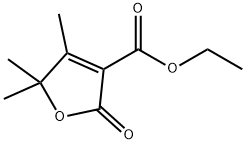 4,5,5-TRIMETHYL-2-OXO-2,5-DIHYDRO-FURAN-3-CARBOXYLIC ACID ETHYL ESTER Struktur