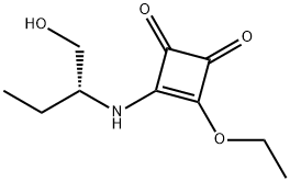 3-Cyclobutene-1,2-dione,3-ethoxy-4-[[1-(hydroxymethyl)propyl]amino]-,(R)-(9CI) 结构式