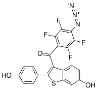 3-(4-azido-2,3,5,6-tetrafluorobenzoyl)-6-hydroxy-2-(4-hydroxyphenyl)benzo(b)thiophene,131589-59-8,结构式