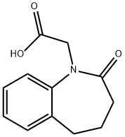 2-(2-氧代-4,5-二氢-3H-1-苯并氮杂卓-1-基)乙酸 结构式