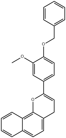 4'-benzyloxy-3'-methoxy-7,8-benzoflavone 结构式