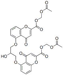 131619-07-3 1,3-bis((2'-(((acetoxymethyl)oxy)carbonyl)chromon-5'-yl)oxy)-2-hydroxypropane