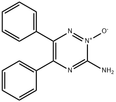 3-アミノ-5,6-ジフェニル-1,2,4-トリアジン-2-オキシド 化学構造式