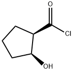 시클로펜탄카르보닐클로라이드,2-히드록시-,(1R-시스)-(9CI)