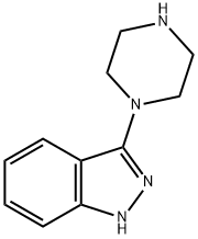 3-(哌嗪-1-基)-1氢-吲唑 结构式