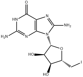 8-amino-5'-iodoguanosine 结构式