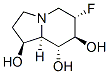 1,7,8-Indolizinetriol, 6-fluorooctahydro-, 1S-(1.alpha.,6.beta.,7.alpha.,8.beta.,8a.beta.)- 结构式