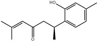 (6S)-2-Methyl-6-(2-hydroxy-4-methylphenyl)-2-hepten-4-one,131651-38-2,结构式