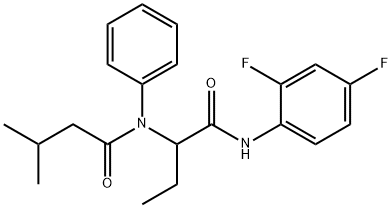 Butanamide, N-[1-[[(2,4-difluorophenyl)amino]carbonyl]propyl]-3-methyl-N-phenyl- (9CI) Structure