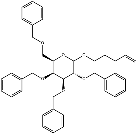 PENT-4-ENYL-2,3,4,6-TETRA-O-BENZYL-D-GALACTOPYRANOSIDE Structure