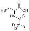 N-乙酰-D3-L-半胱氨酸, 131685-11-5, 结构式