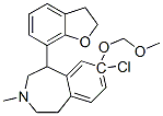 7-chloro-5-(2,3-dihydrobenzofuran-7-yl)-7-methoxymethyloxy-3-methyl-2,3,4,5-tetrahydro-1H-3-benzazepine 结构式