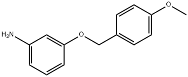 BenzenaMine, 3-[(4-Methoxyphenyl)Methoxy]- Structure
