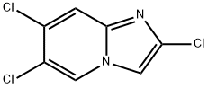 2,6,7-三氯咪唑并[1,2-A]吡啶,131773-47-2,结构式