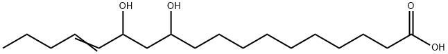 11,13-dihydroxy-14-octadecaenoic acid Structure