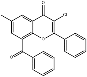 8-Benzoyl-3-chloro-6-methyl-2-phenylchromone|