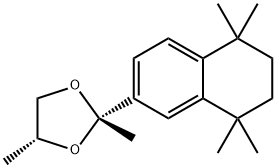1,3-Dioxolan, 2,4-Dimethyl-2-(5,6,7,8,-Tetrahydro-5,5,8,8-tetramethyl-2-naphtalenyl)- Struktur