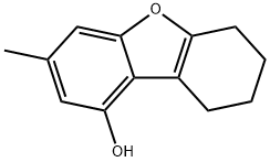 1-Dibenzofuranol, 3-Methyl-6,7,8,9-tetrahydro- Structure