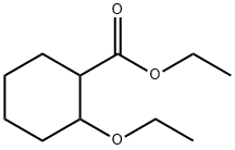 Cyclohexanecarboxylic acid, 2-ethoxy-, ethyl ester (9CI) Struktur