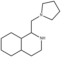 1-PYRROLIDIN-1-YLMETHYL-DECAHYDRO-ISOQUINOLINE
 化学構造式