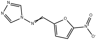 N-[(5-Nitro-2-furanyl)methylene]-4H-1,2,4-triazol-4-amine Structure