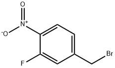 3-FLUORO-4-NITROBENZYL BROMIDE 化学構造式