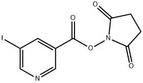 N-succinimidyl-5-iodo-3-pyridinecarboxylic acid Struktur
