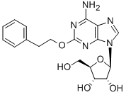 2-(フェネチルオキシ)アデノシン 化学構造式