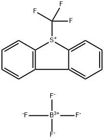 S-(Trifluoromethyl)dibenzothiophenium tetrafluoroborate Struktur