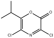 2H-1,4-Oxazin-2-one,  3,5-dichloro-6-(1-methylethyl)-,131882-00-3,结构式