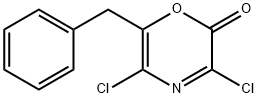 2H-1,4-Oxazin-2-one,  3,5-dichloro-6-(phenylmethyl)- Structure
