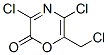 2H-1,4-Oxazin-2-one,  3,5-dichloro-6-(chloromethyl)- Structure