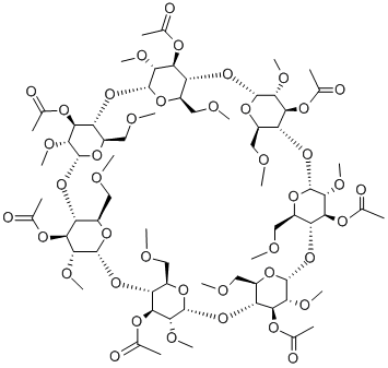 HEPTAKIS(3-O-ACETYL-2 6-DI-O-METHYL)- Struktur