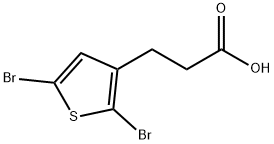 3-(2,5-DIBROMOTHIEN-3-YL)PROPANOIC ACID Struktur