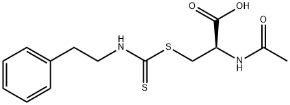N-ACETYL-S-[N-(2-PHENYLETHYL)THIOCARBAMOYL]-L-CYSTEINE Structure