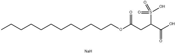 2-[(ソジオオキシ)スルホニル]ブタン二酸1-ナトリウム4-ドデシル 化学構造式