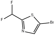 5-ブロモ-2-(ジフルオロメチル)チアゾール 化学構造式