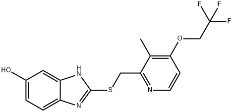 5-Hydroxy Lansoprazole Sulfide Structure