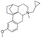 N-cyclopropylmethyl-3,11c-ethano-10-methoxy-1,2,3,3a,11b,11c-hexahydroaporphine Struktur