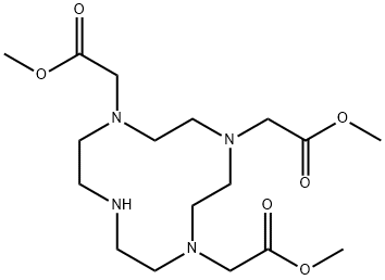 1,4,7,10-Tetraazacyclododecane-1,4,7-triacetic acid, triMethyl ester Structure