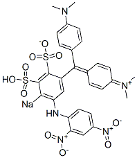 13194-93-9 N-Methyl-N-[4-[[4-(dimethylamino)phenyl][5-[(2,4-dinitrophenyl)amino]-2-sulfonato-4-sodiosulfophenyl]methylene]-2,5-cyclohexadien-1-ylidene]methanaminium