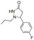 5-(4-fluorophenyl)-1-propyl-3-pyrazolidinone 化学構造式