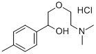 alpha-((2-(Dimethylamino)ethoxy)methyl)-4-methylbenzenemethanol hydroc hloride Struktur