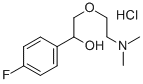 alpha-((2-(Dimethylamino)ethoxy)methyl)-4-fluorobenzenemethanol hydroc hloride Struktur