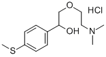 alpha-((2-(Dimethylamino)ethoxy)methyl)-4-(methylthio)benzenemethanol  hydrochloride Struktur