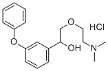 alpha-((2-(Dimethylamino)ethoxy)methyl)-3-phenoxybenzenemethanol hydro chloride Struktur