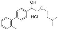 alpha-((2-(Dimethylamino)ethoxy)methyl)-2'-methyl-(1,1'-biphenyl)-4-methanol hydrochloride Struktur