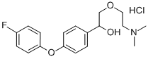 alpha-((2-(Dimethylamino)ethoxy)methyl)-4-(4-fluorophenoxy)benzenemeth anol hydrochloride Struktur